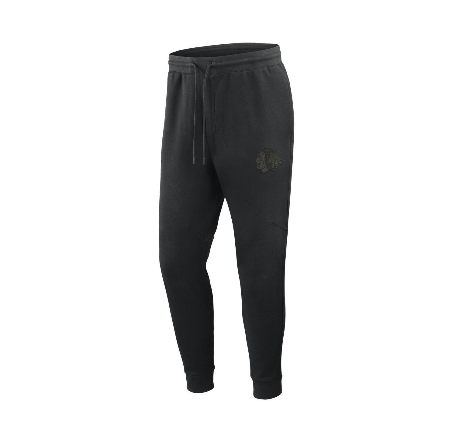 Men's Black Chicago Blackhawks Authentic Pro Road Tri-Blend Joggers