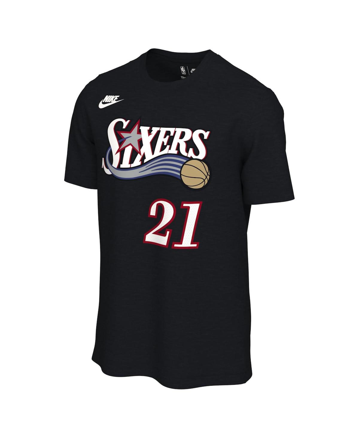 Nike Men's And Women's Joel Embiid Black Philadelphia 76ers Name Number T-shirt In Black