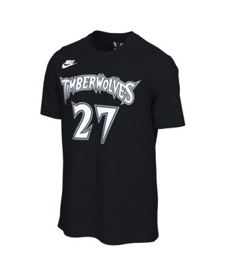 Men's and Women's Rudy Gobert Black Minnesota Timberwolves Name Number T-Shirt