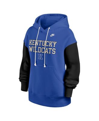 Women's Royal/Black Kentucky Wildcats Oversized Legacy Phoenix Pullover Hoodie