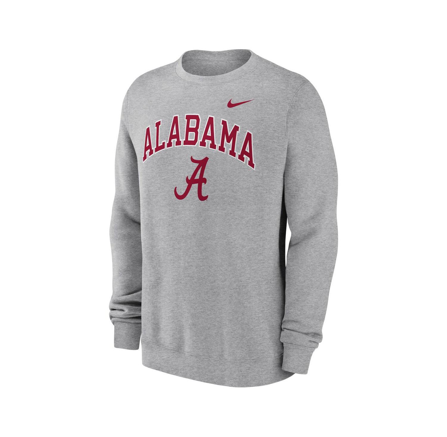 Men's Gray Alabama Crimson Tide Arch Pullover Sweatshirt
