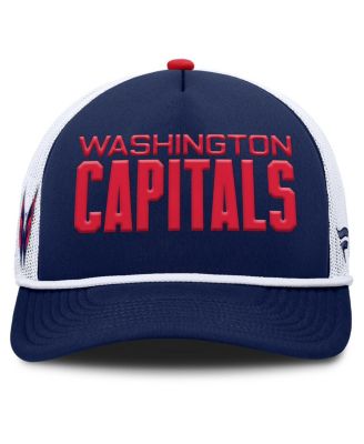 Men's Navy/White Washington Capitals Authentic Pro Rink A-Frame Adjustable Hat