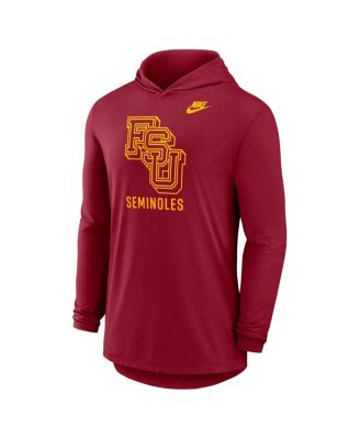Men's Garnet Florida State Seminoles Legacy Tri-Blend Dri-FIT Long Sleeve Hoodie T-Shirt