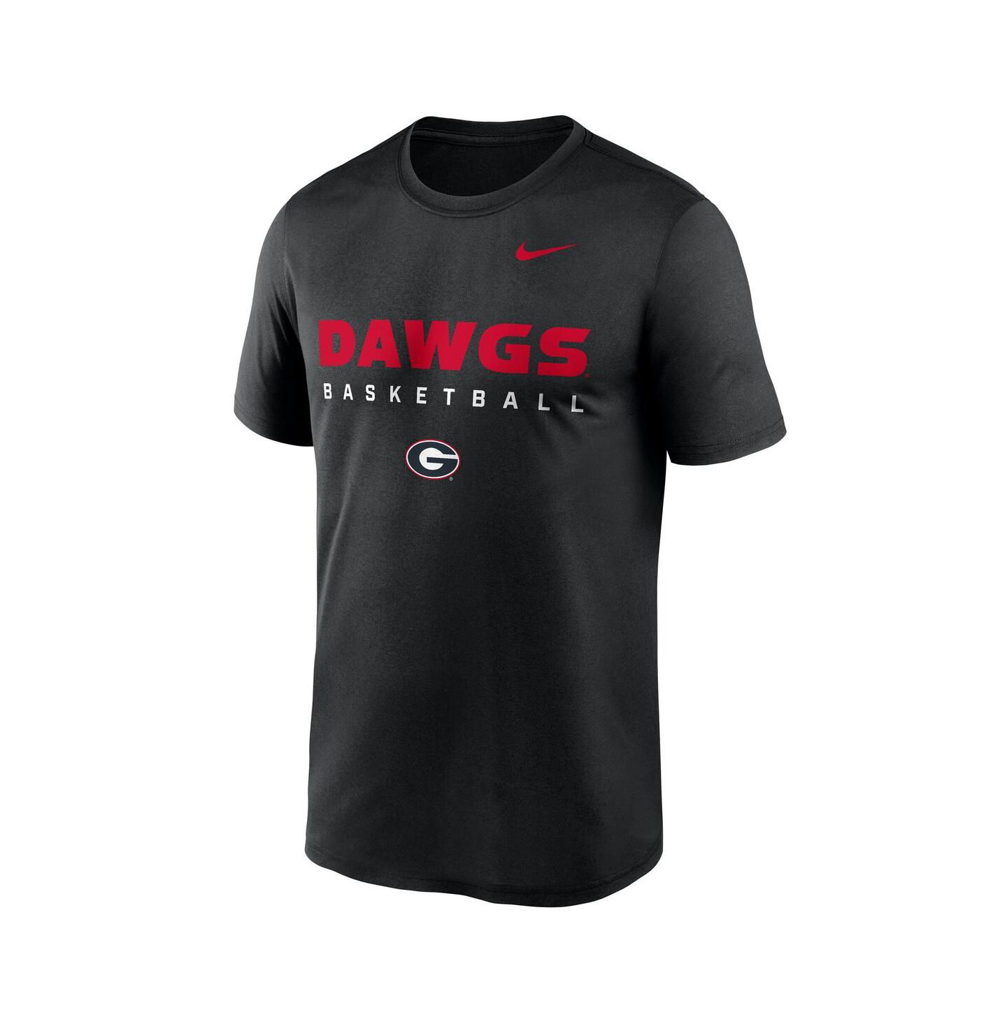 Мужская футболка Nike Black Georgia Bulldogs 2025 Courtside Basketball Legend Dri-FIT — фото 2