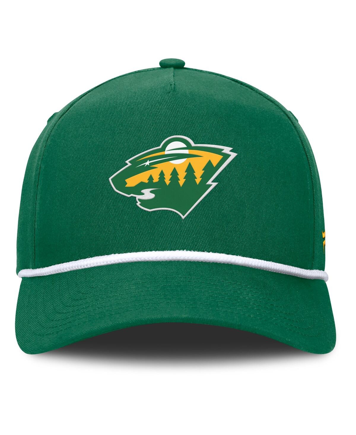 Fanatics Men's Kelly Green Minnesota Wild Alternate Authentic Pro A-frame Adjustable Hat In Green