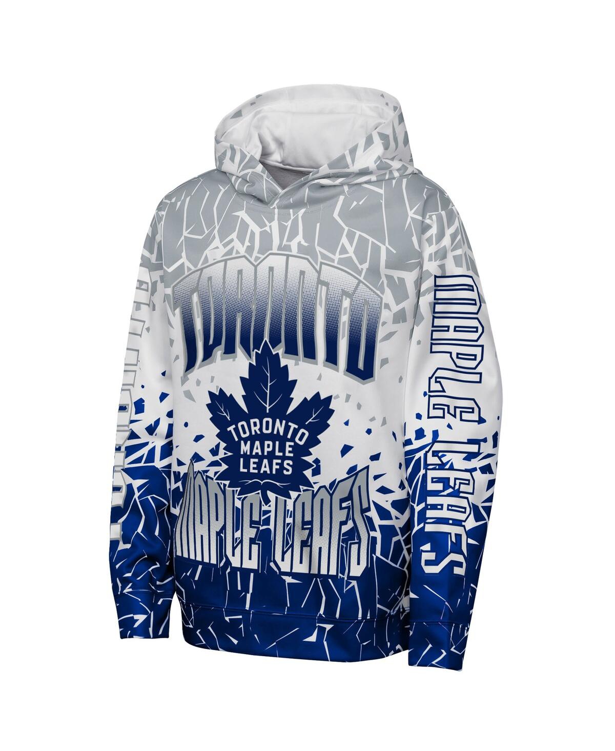 Outerstuff Big Boys And Girls Gray Toronto Maple Leaf's Frozen Frenzy Hoodie In Gray