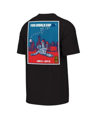 Men's Black 2026 FIFA World Cup Dallas Host City Poster Graphic T-Shirt