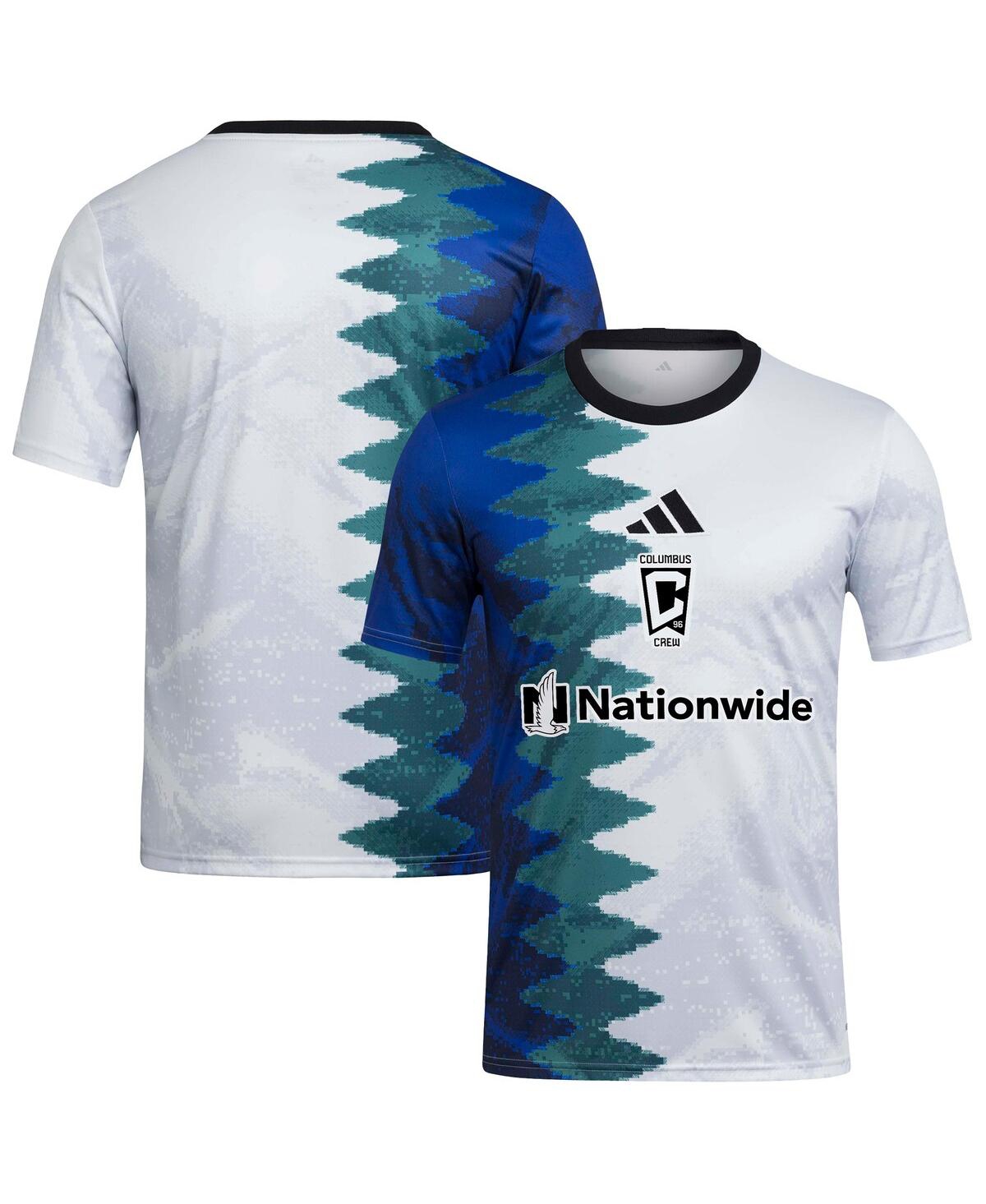 Adidas Men's White Columbus Crew 2025 Gaming Aeroready Pre-Match Jersey
