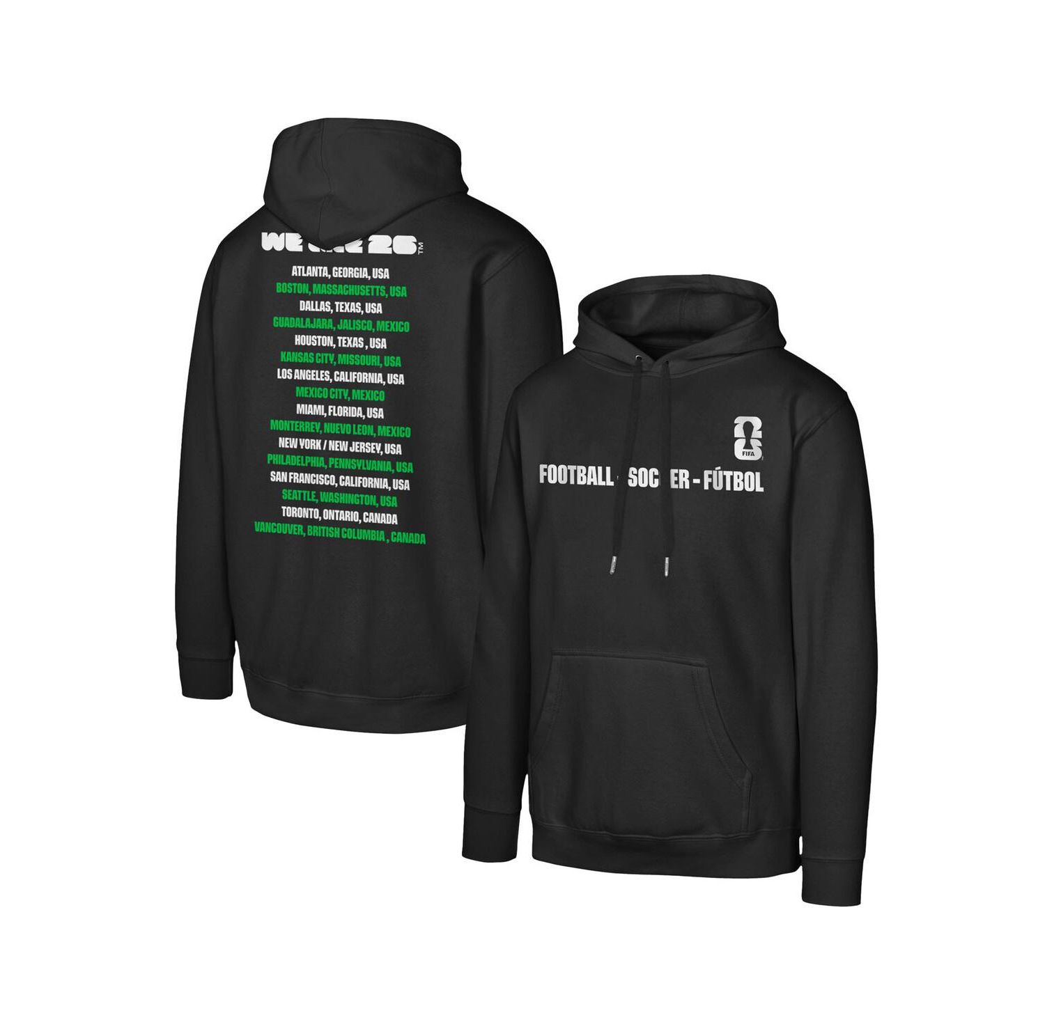 Men's Black FIFA World Cup 2026 Graphic Hoodie