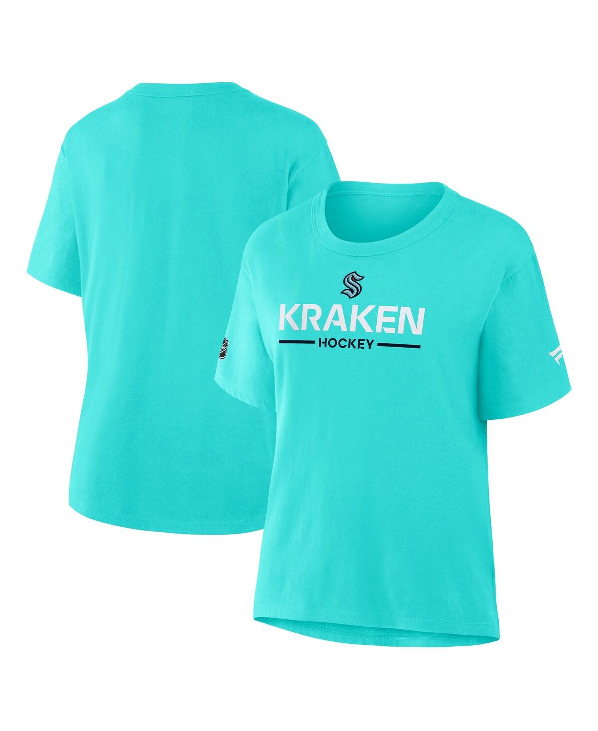 Fanatics Women's Ice Blue Seattle Kraken Authentic Pro Primary T-shirt In Blue