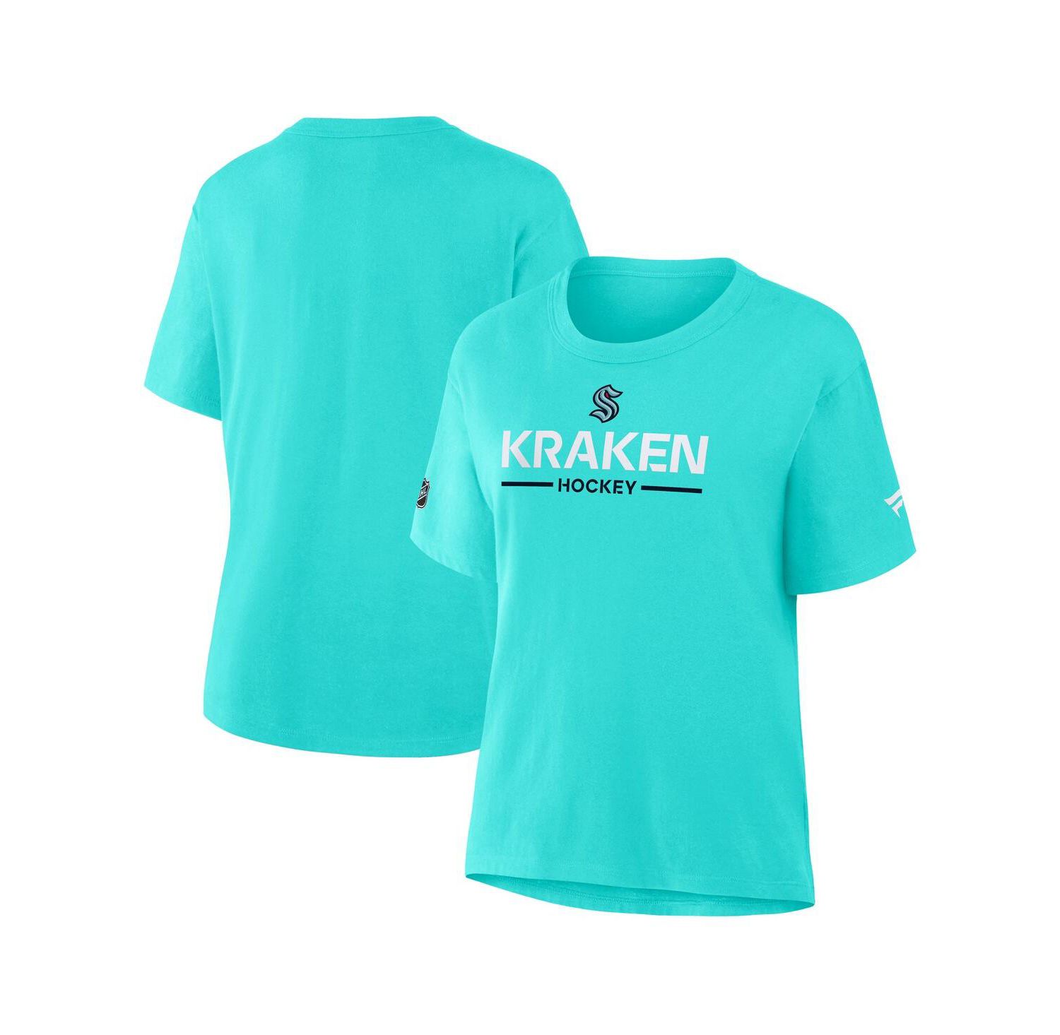 Women's Ice Blue Seattle Kraken Authentic Pro Primary T-Shirt