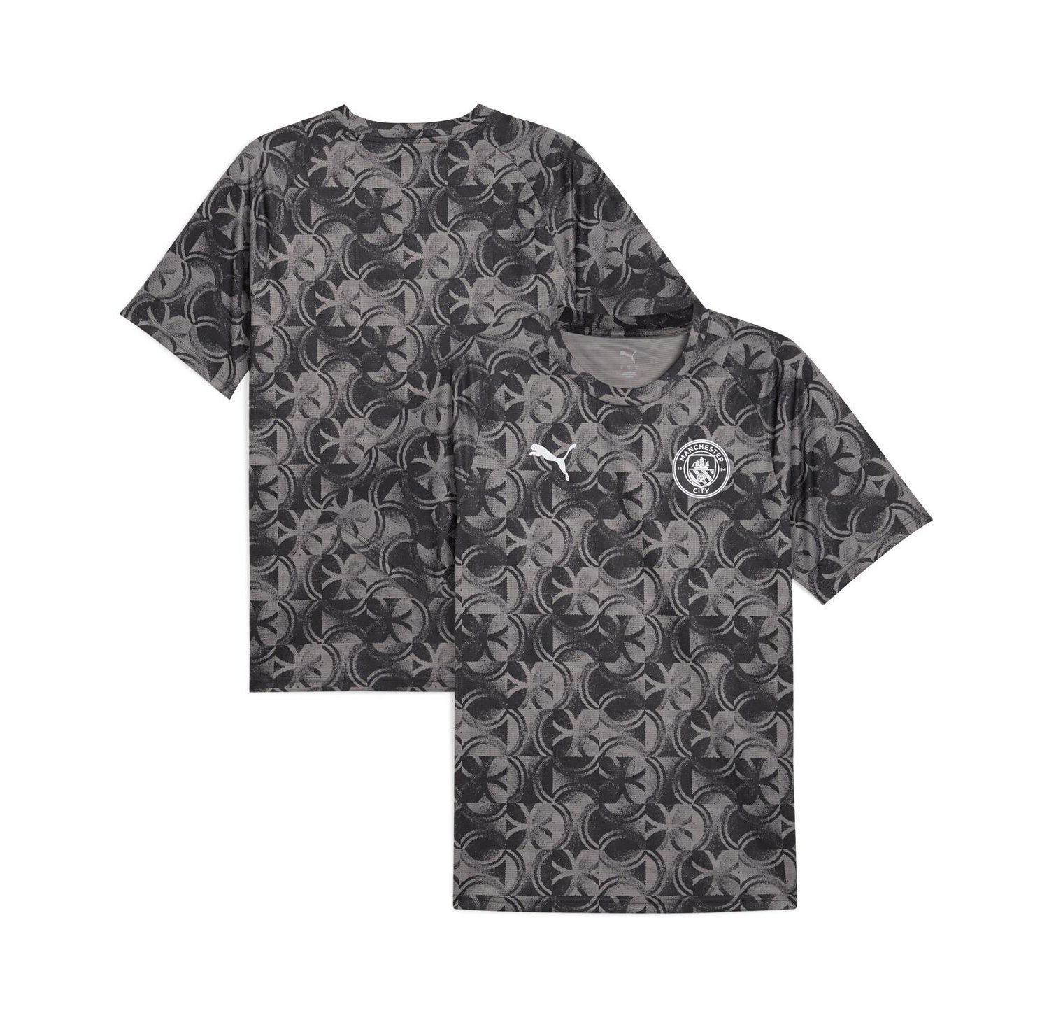 Men's Black Manchester City 2025/26 Pre-Match Training Jersey