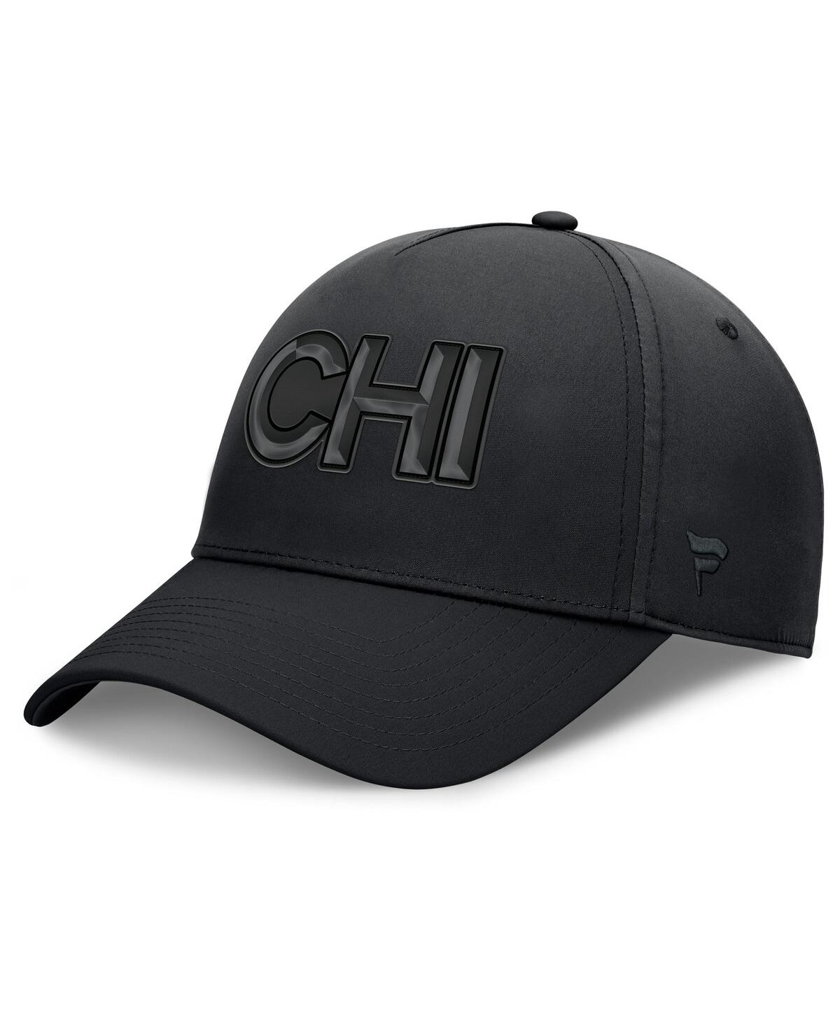 Fanatics Men's Black Chicago Blackhawks Authentic Pro Road Team Code Flex Hat In Black