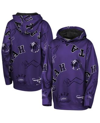 Outerstuff - Big Boys and Girls Purple Utah Jazz Moving Violation Hoodie