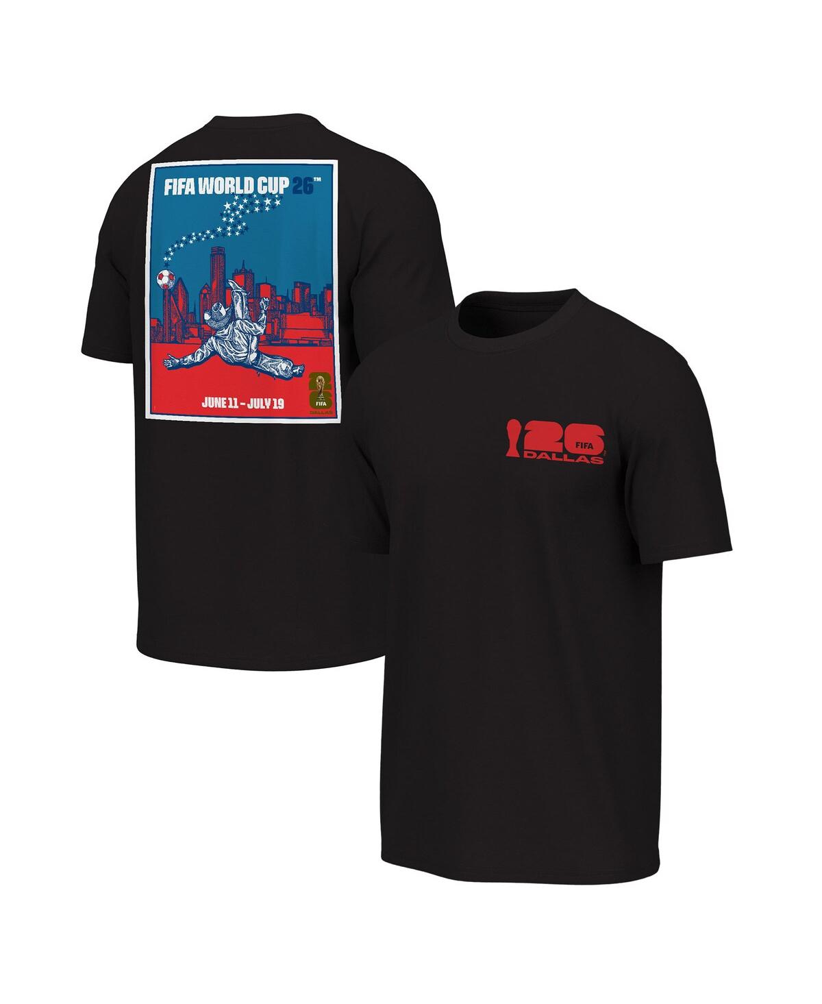 Outerstuff Men's Black 2026 Fifa World Cup Dallas Host City Poster Graphic T-shirt In Black