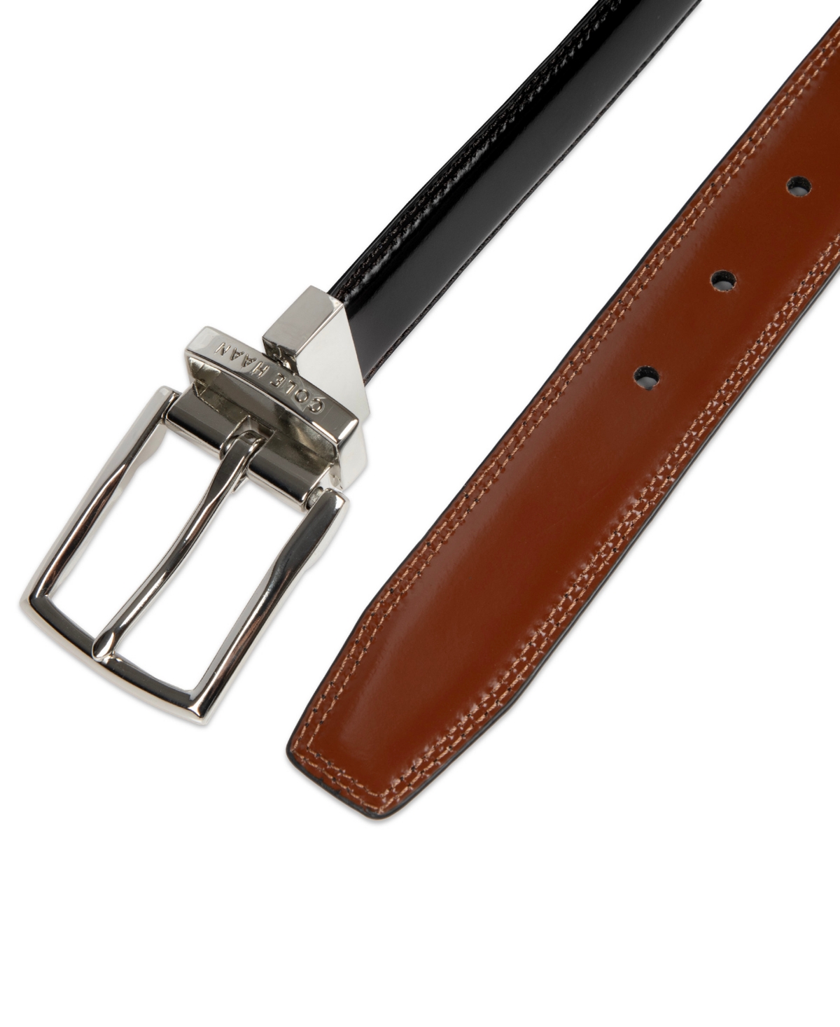 Cole Haan Men's Two-in-One Reversible Leather Dress Belt
