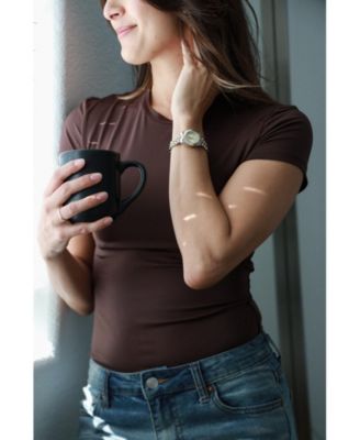 Women's Two-Tone 25mm Fluted Bezel Steel Bracelet Watch