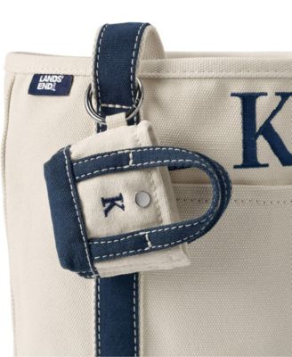 Pre-Monogrammed Letter K Micro Canvas Tote