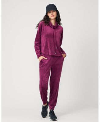 Women's Velour Cowlneck Jogger Set