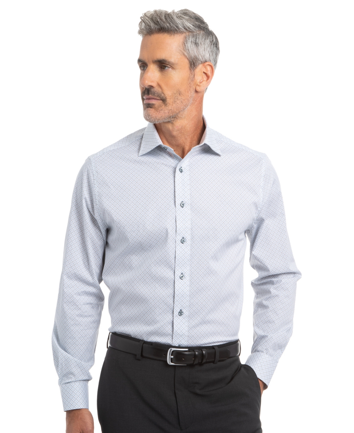 Nick Graham Men's Connected Square Modern Fit Shirt