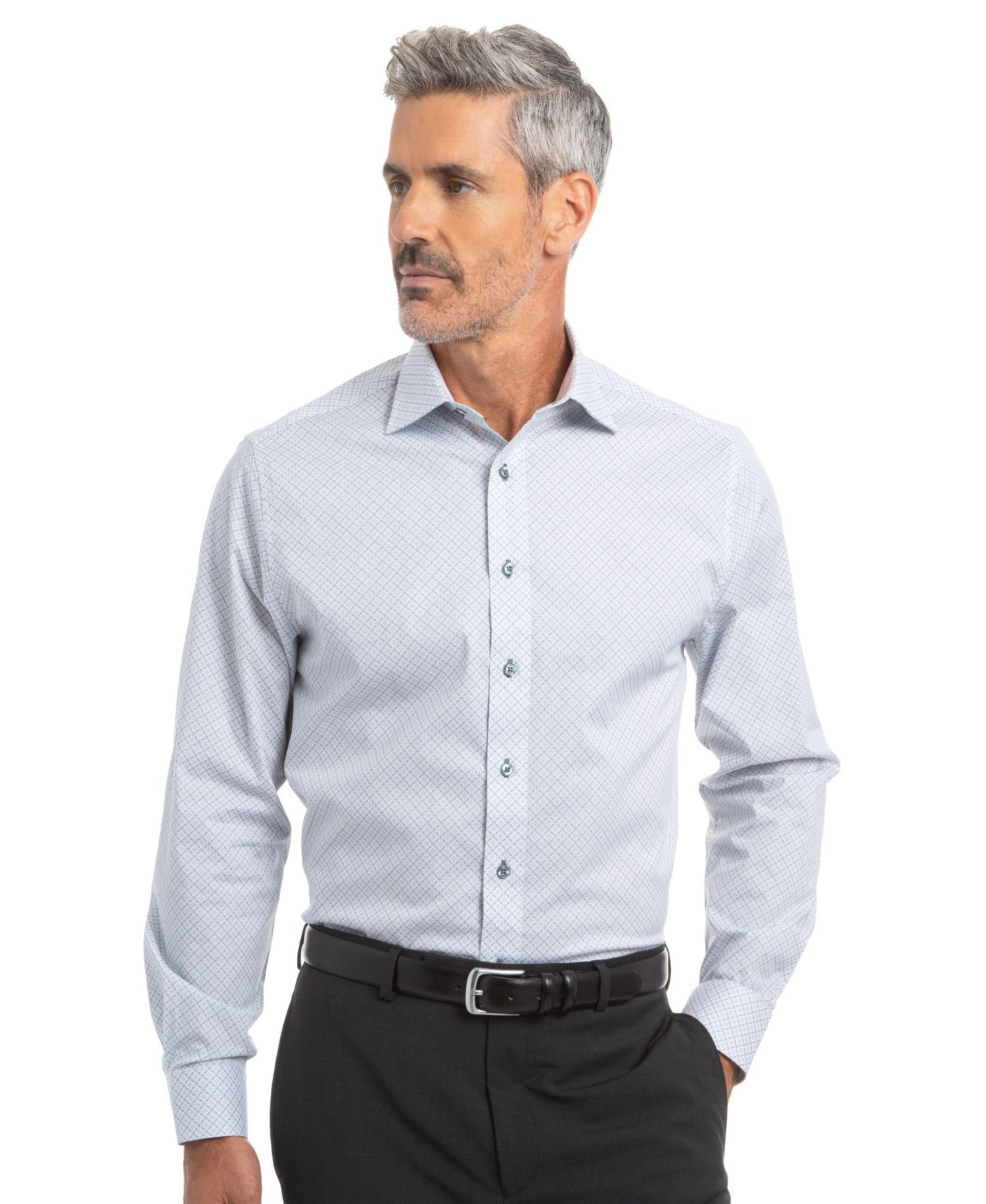 Men's Connected Square Modern-Fit Shirt