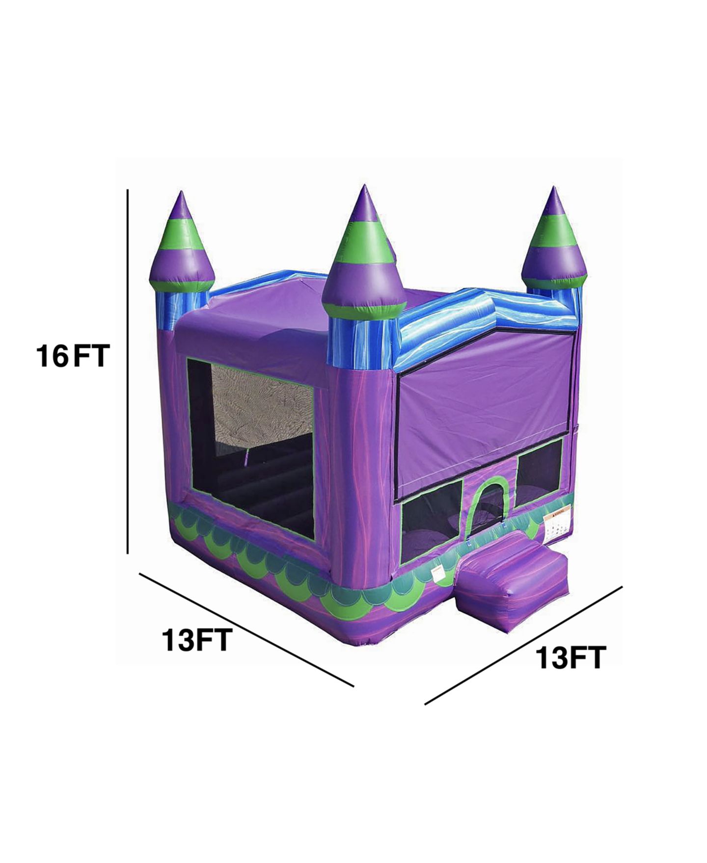 Детская игрушка Jumporange Mermaid Commercial Grade Bounce House for Kids (with Blower), цвет: Open Miscellaneous — фото 3