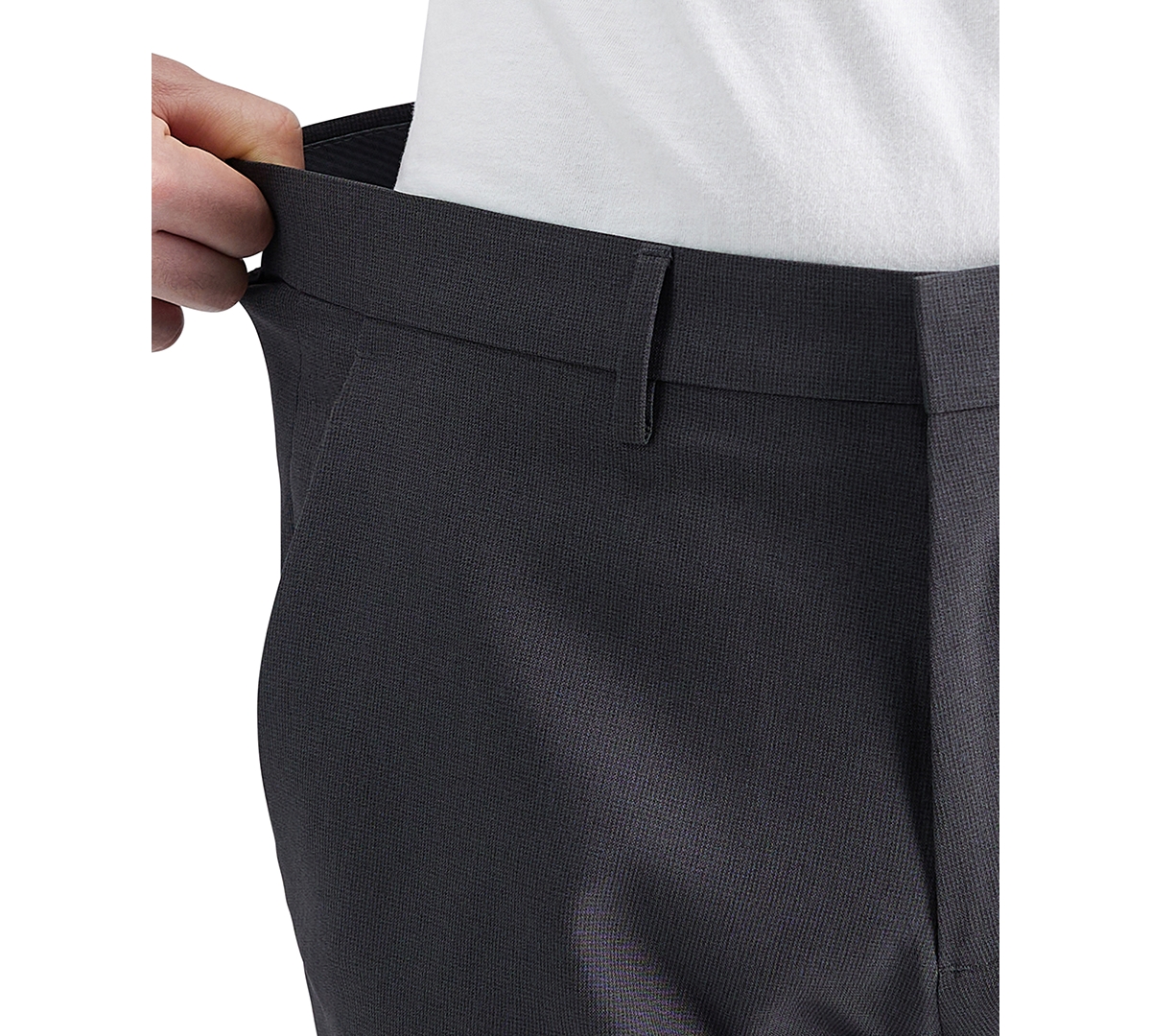 Kenneth Cole Reaction Men's Modern-Fit Micro-Check Dress Pants