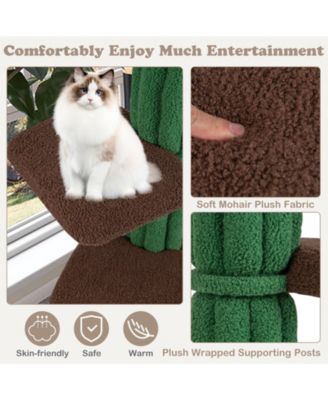 Multi-level Cat Tree with Condo andand Anti-tipping Device