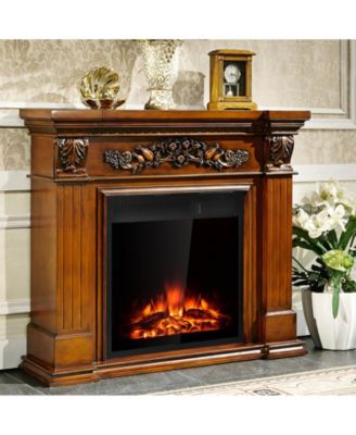 22.5 Inch Electric Fireplace Insert Freestanding and Recessed Heater