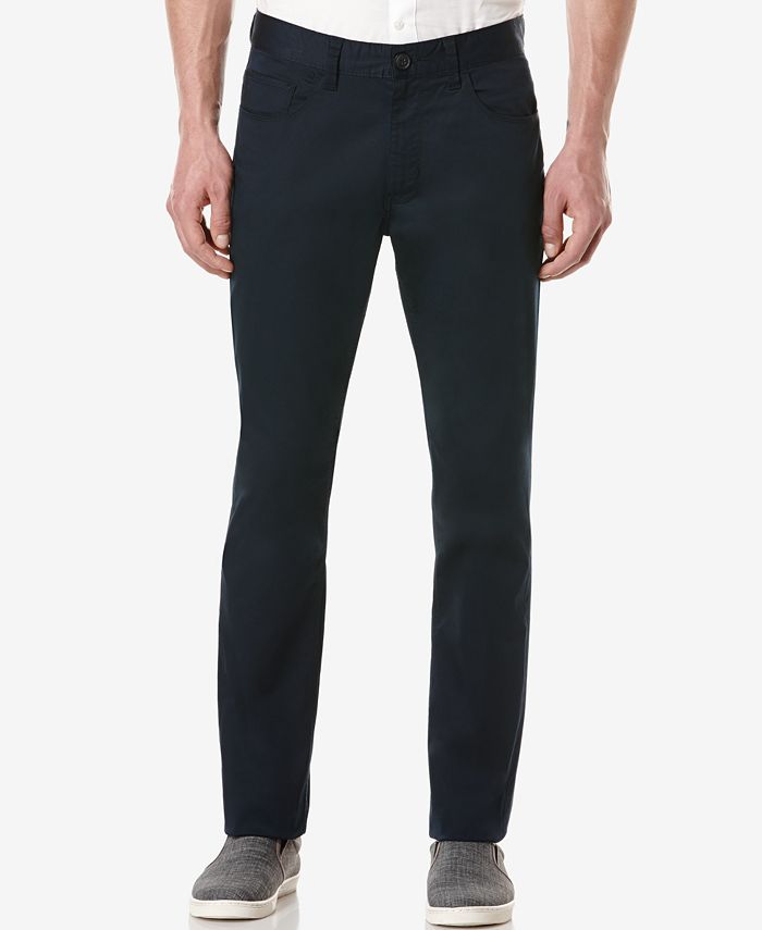 Perry Ellis Men's Big and Tall Five-Pocket Sateen Stretch Pants - Macy's