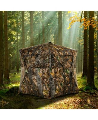 3 Person Portable Pop-Up Ground Hunting Blind with Tie