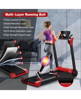 2.25 HP Electric Motorized Folding Running Treadmill Machine with LED Display
