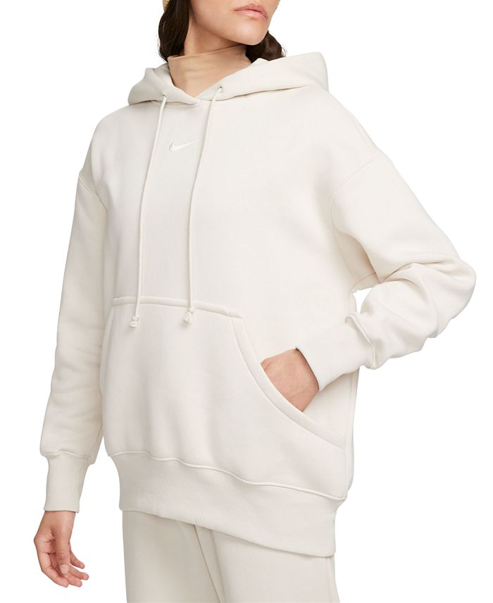 Nike Women's Sportswear Phoenix Fleece Oversized Pullover Hoodie (Orewood Brown/sail)