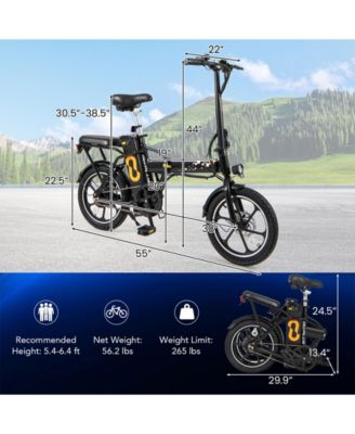 Folding Electric Bicycle with 500W Brushless Motor and Dual Disk Brakes