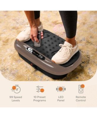 HexaPlate Lite Vibration Plate Exercise Machine – Full Body Vibrating Platform for Lymphatic Drainage, Recovery & Muscle Toning
