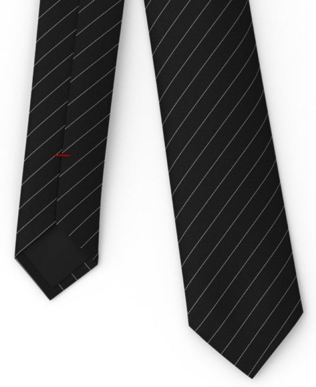 Hugo Boss Men's Solid Pattern Slim Tie In Black