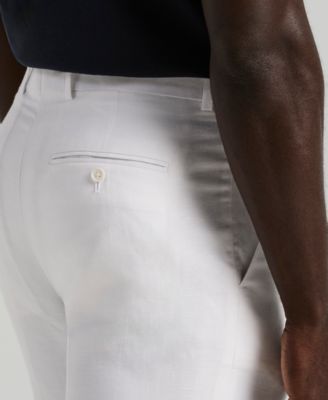 Perry Ellis Men's Portfolio Modern-Fit Linen/Cotton Solid Dress Pants