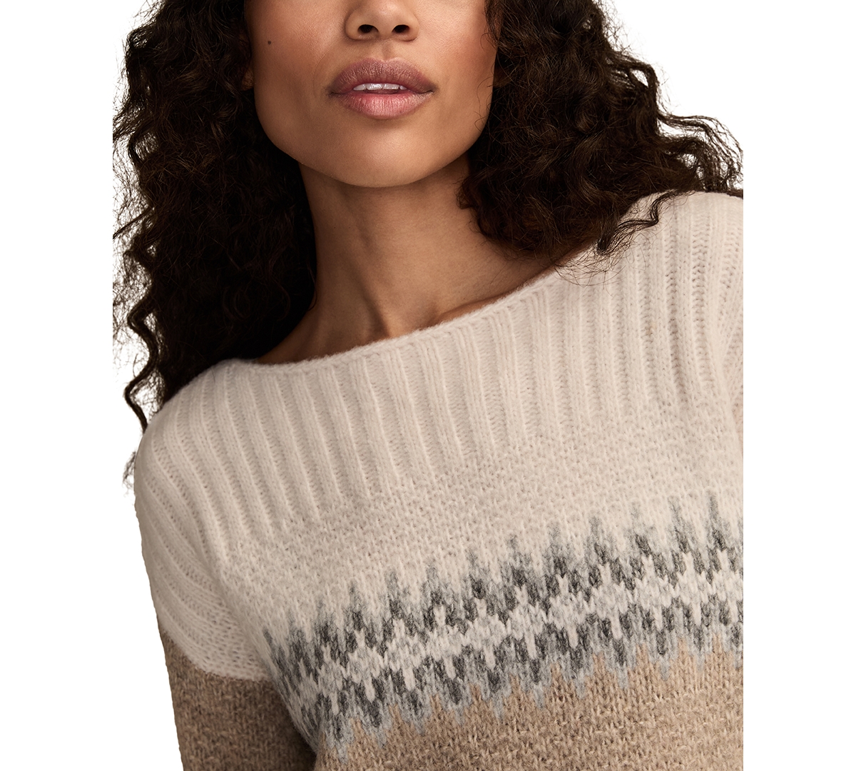 Lucky Brand Women's Fair Isle Long-sleeve Sweater In Multi