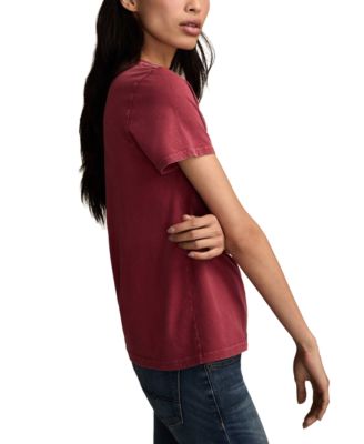 Women's Coca Cola Circle Santa Graphic Print Top