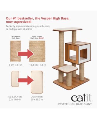 Vesper High Base Giant, Walnut