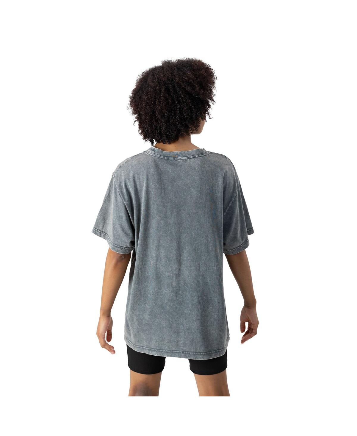 Gameday Couture Women's Gray Miami Dolphins Peak Performance Oversized Snow Wash T-shirt In Gray