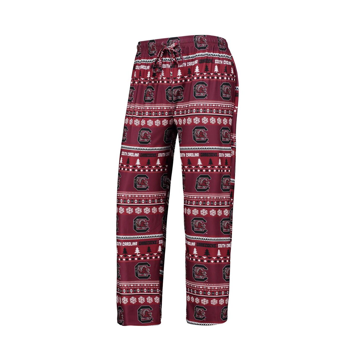 Мужской комплект для сна Concepts Sport South Carolina Gamecocks Ugly Sweater, Garnet — фото 4