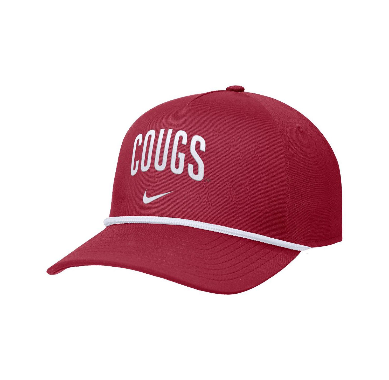 Men's Crimson Washington State Cougars Rise Adjustable Hat