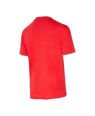 Men's 2-Piece Red/Pewter Tampa Bay Buccaneers Vector Top and Flannel Pants Sleep Set