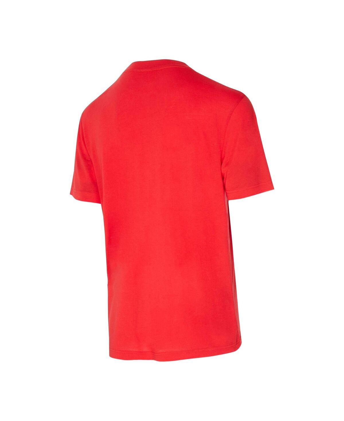 Concepts Sport Men's 2-piece Red/pewter Tampa Bay Buccaneers Vector Top And Flannel Pants Sleep Set In Red