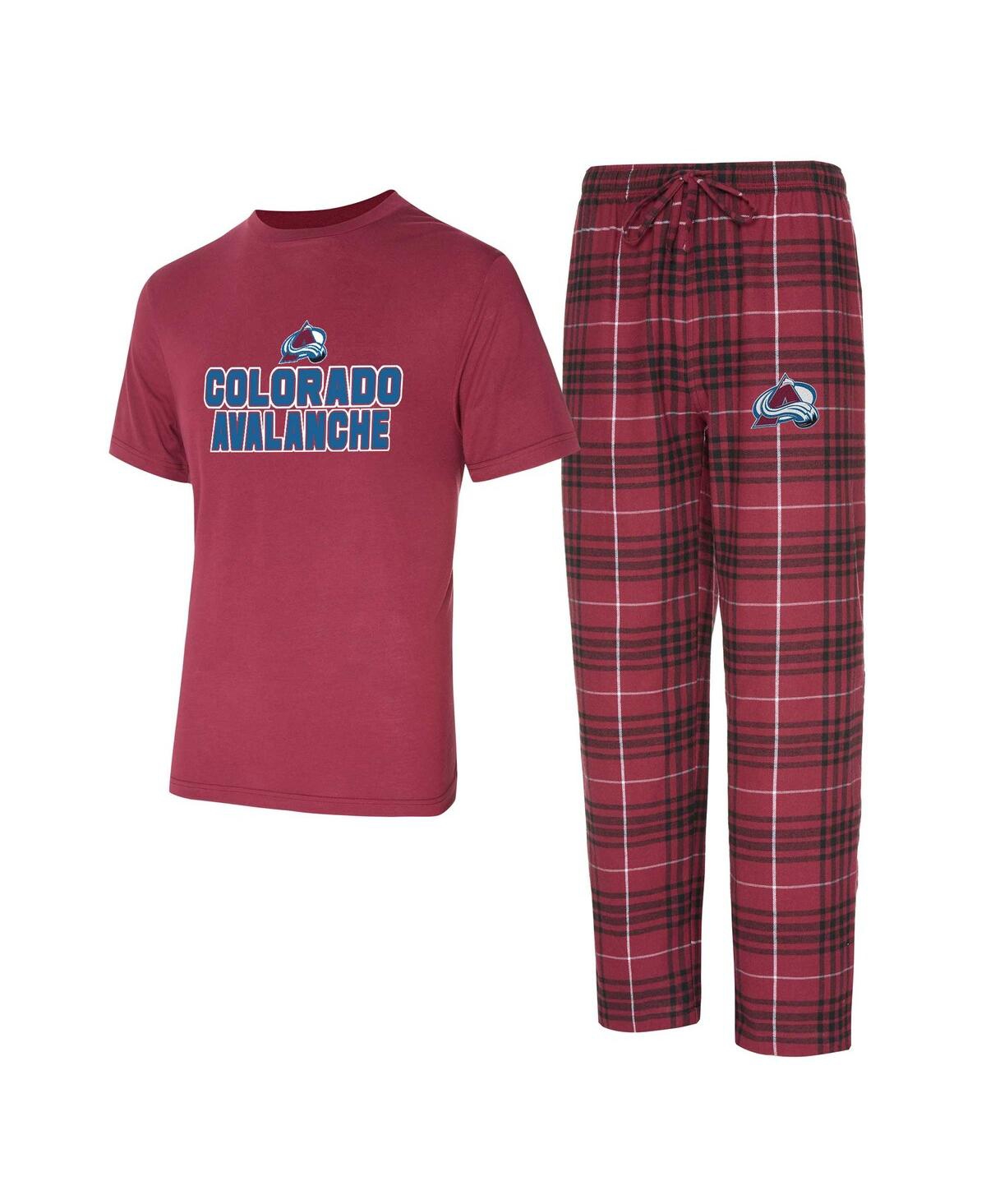 Concepts Sport Men's 2-Piece Colorado Avalanche Vector Top and Pants Sleep Set