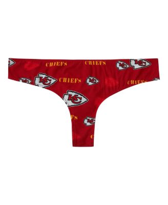 Women's Red Kansas City Chiefs Mosaic All Over Print Thong