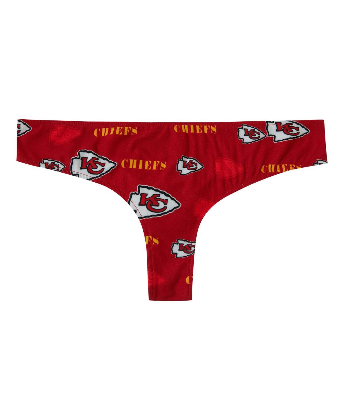 Concepts Sport Women's Red Kansas City Chiefs Mosaic All Over Print Thong In Red