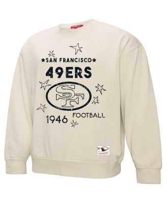 Women's Cream San Francisco 49ers Plus Size Shooting Star Sweatshirt