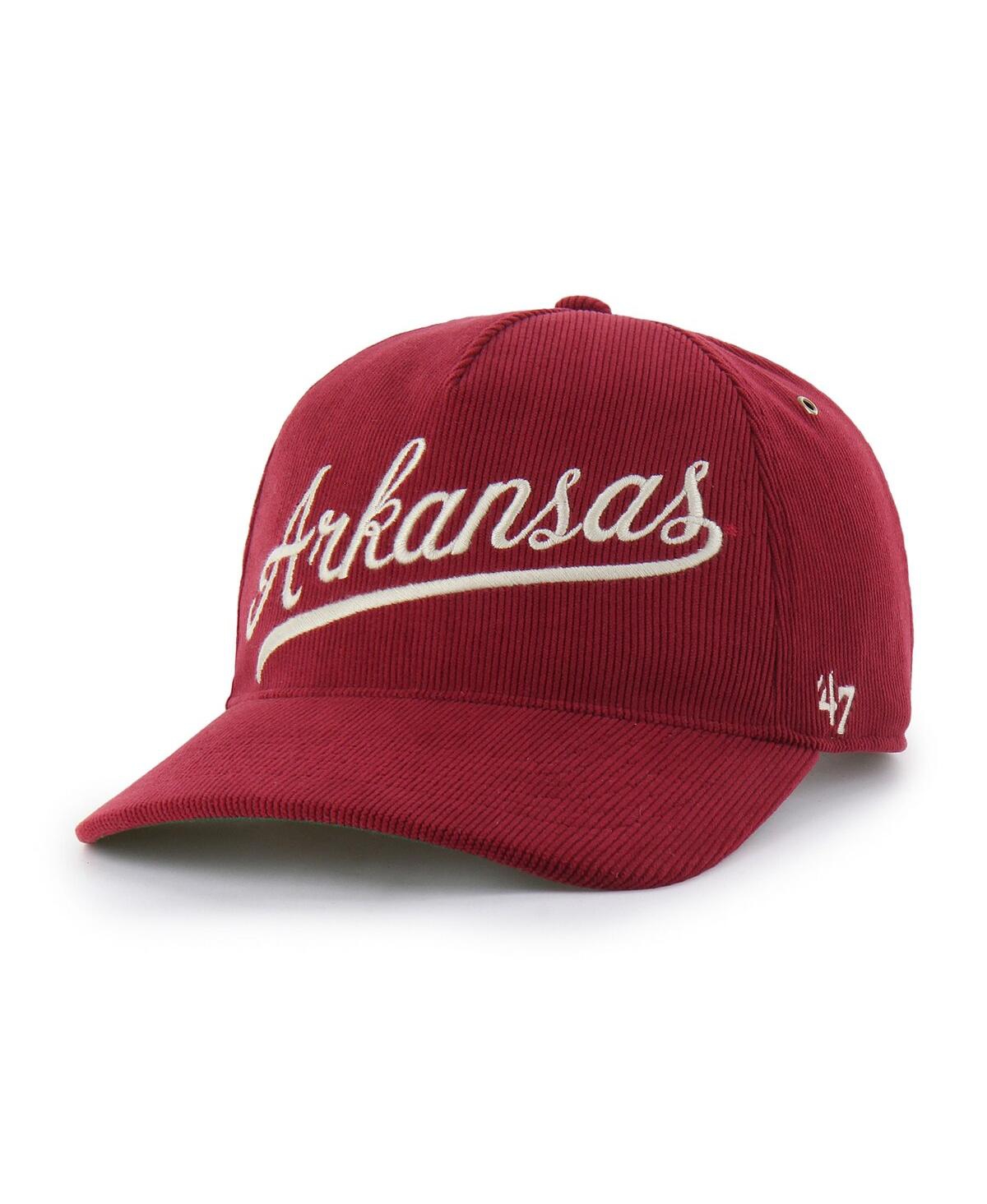 47 Brand Men's And Women's Cardinal Arkansas Razorbacks Collections Golden Age Corduroy Hitch Adjustable Hat In Multi